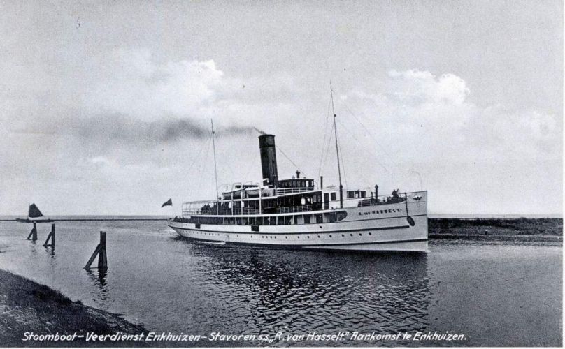 ss R. van Hasselt aankomst in Enkhuizen